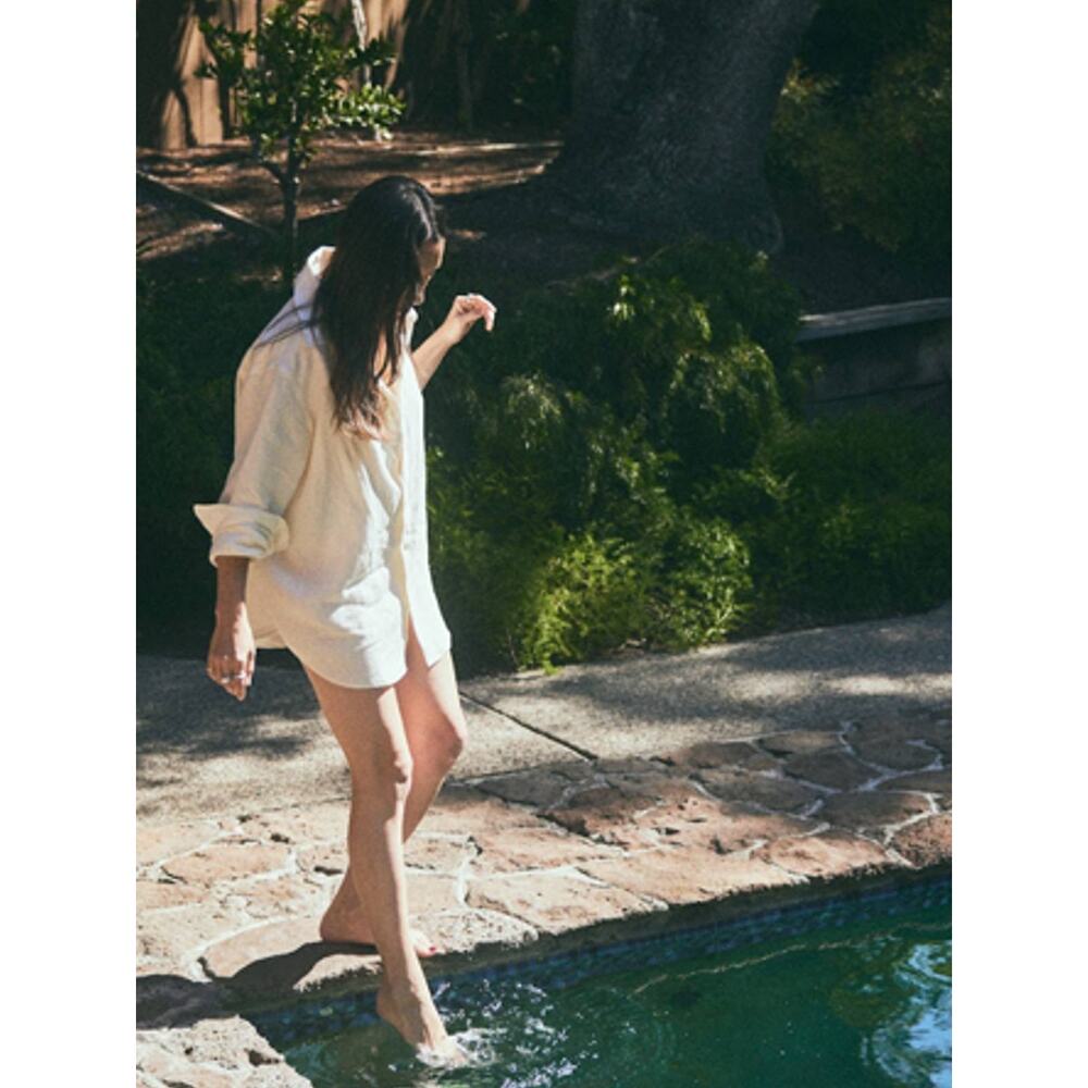 OZMA Vija Linen Shirt Natural